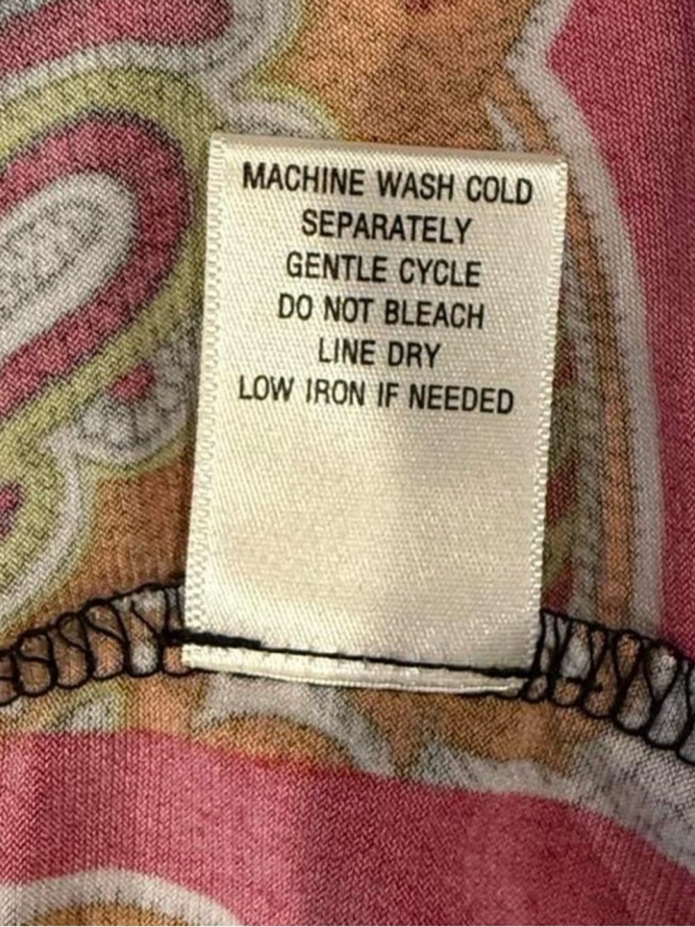 Emma & Michele Multicolor Paisley Midi Dress with Black Trim - Picture 5 of 6